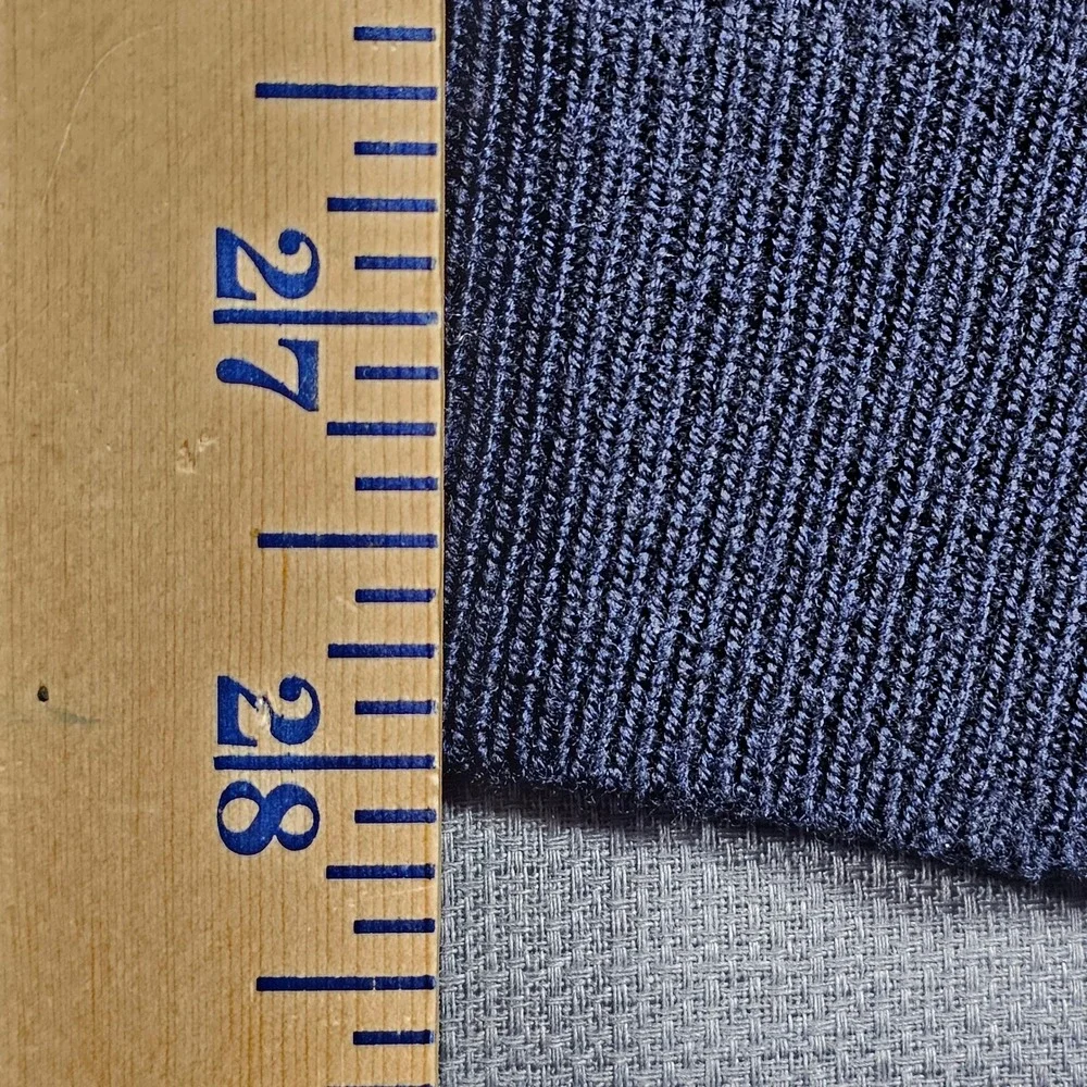 Brooks Brothers Extra Fine Italian Merino Wool V-Neck Sweater black blue Mens XL